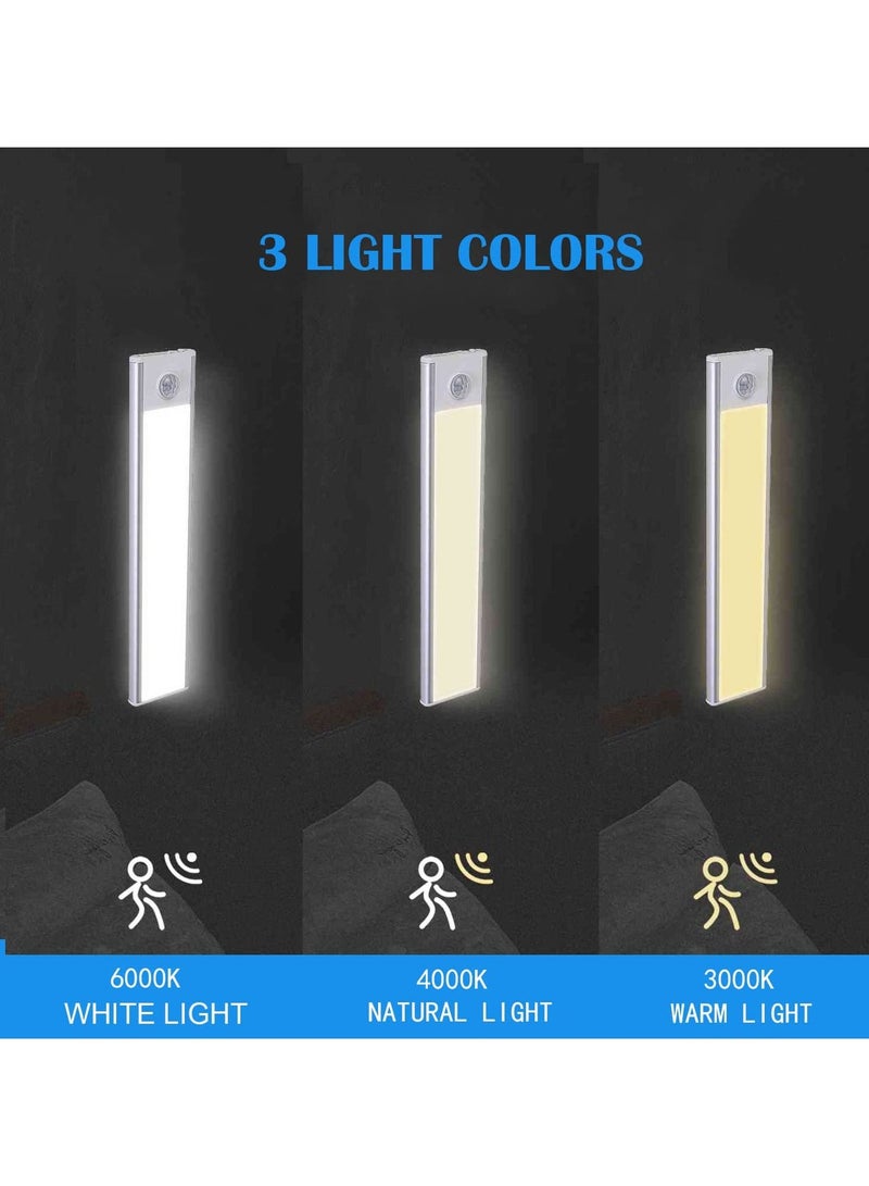 ياكيتر LED المغناطيسي القابل للشحن تحت ضوء مجلس الوزراء للمطبخ ، LED اللاسلكي خزانة الخفيفة 3 ألوان و Stepless Dimming-White - Image 3