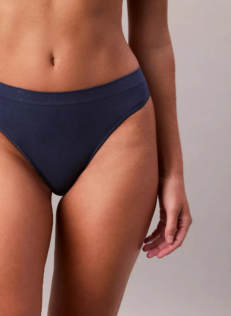 Calvin Klein Dark Denim Thong - Bonded Flex Seamless for Women | Best Price UAE