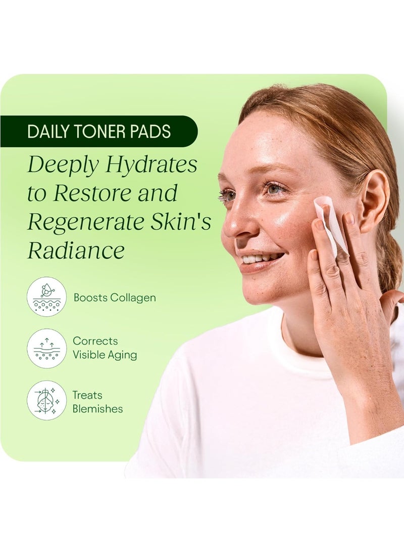 JiYu Korean Anti-Aging Toner Pads 100 Count with Snail Mucin Niacinamide Peptides Centella Asiatica for Dark Spots Wrinkles and Acne Marks - Image 5