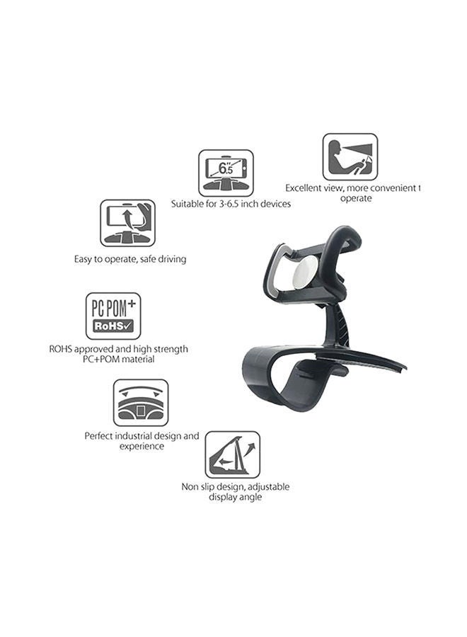 NIBEMINENT Universal Smartphone Car Phone Holder Mount Black - Image 2