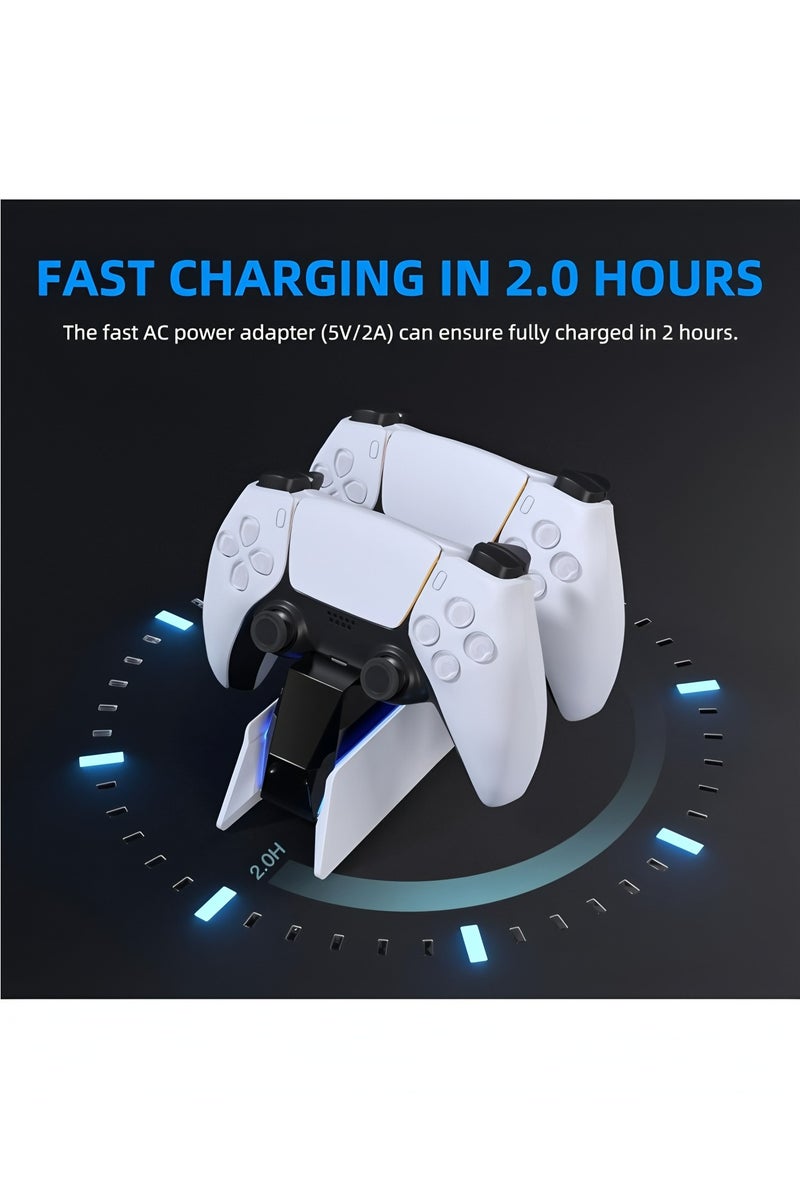 PS5 Controller Charging Station | PS5 Controller Charger for PlayStation 5 Dual Sense Controller | USB Type C PS5 Charger Stand with LED Indicator - Image 3