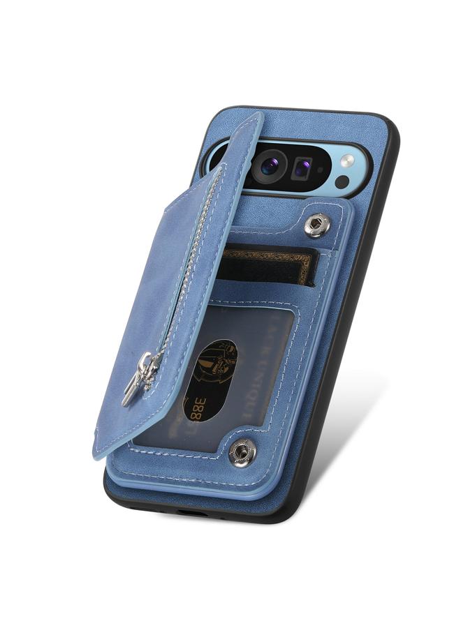 اس-توب جراب خلفي لهاتف Google Pixel 9 / 9 Pro Retro MagSafe محفظة بسحاب وحقيبة بطاقات - Image 3