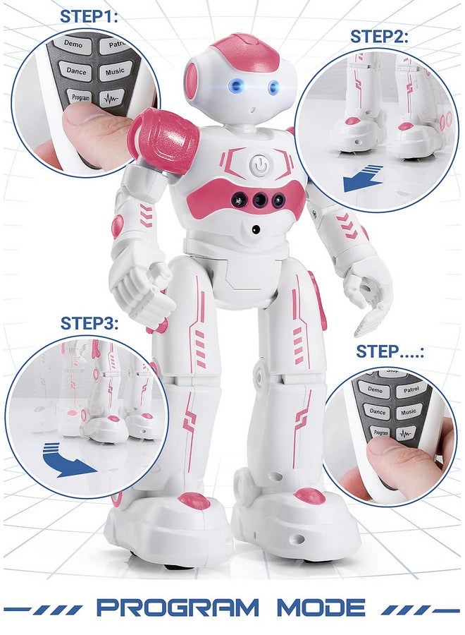 KingsDragon RC Robot Toys for Kids, Gesture & Sensing Remote Control Robot for Age 3 4 5 6 7 8 Year Old Boys Girls Birthday Present (Pink) - Image 5