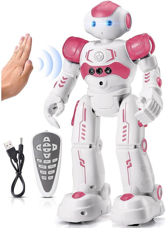 KingsDragon RC Robot Toys for Kids, Gesture & Sensing Remote Control Robot for Age 3 4 5 6 7 8 Year Old Boys Girls Birthday Present (Pink) - Image 4