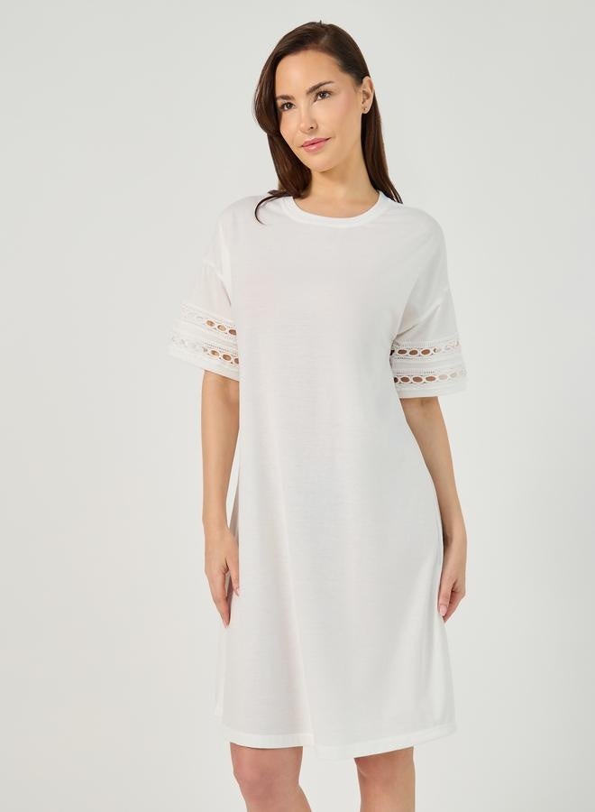 ستايلي فستان مزين بالفتحات - Image 4