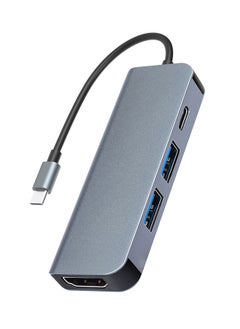 نيبمينينت موزع 4 في 1 بمنفذ USB-C رمادي  - Image 1