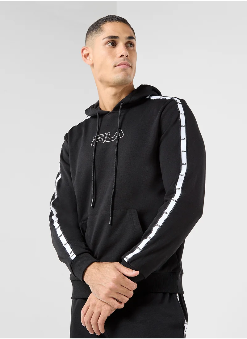 FILA Logo Printed Hoodie