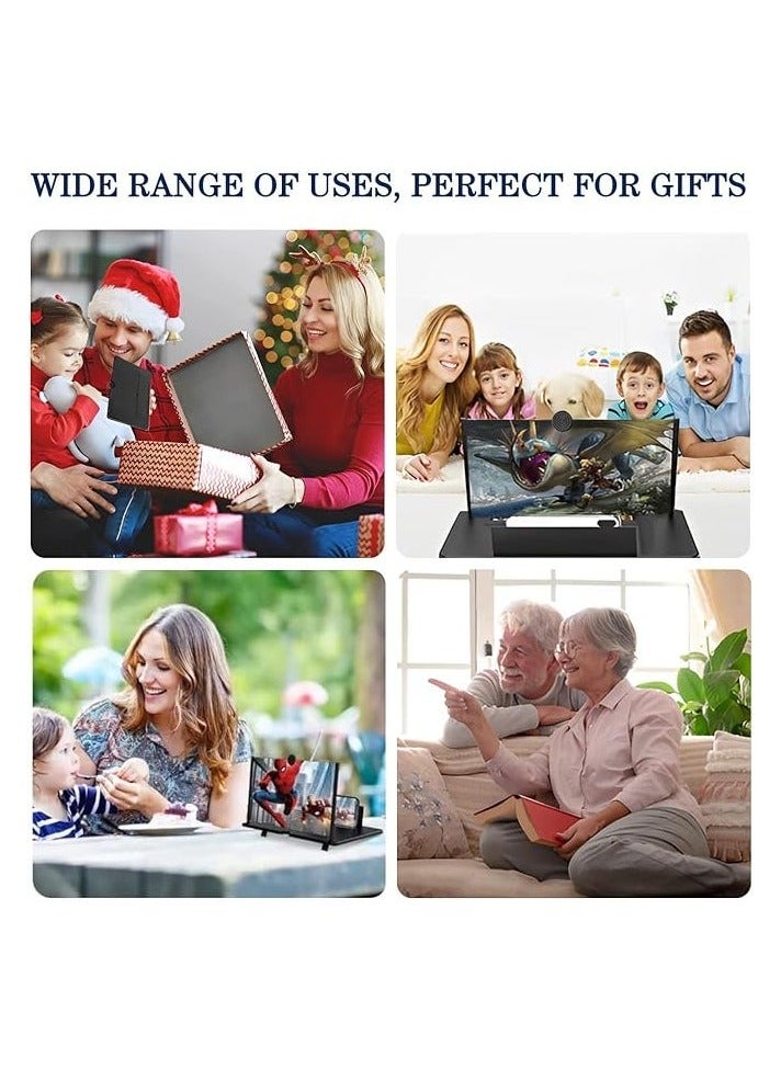 Raxoom Promass 16" Screen Magnifier for Smartphone 3D HD Mobile Phone Screen Magnifier Video Expandable HD Screen Foldable for Watching Movies Videos, Playing Games, for All Smartphones  - Image 5