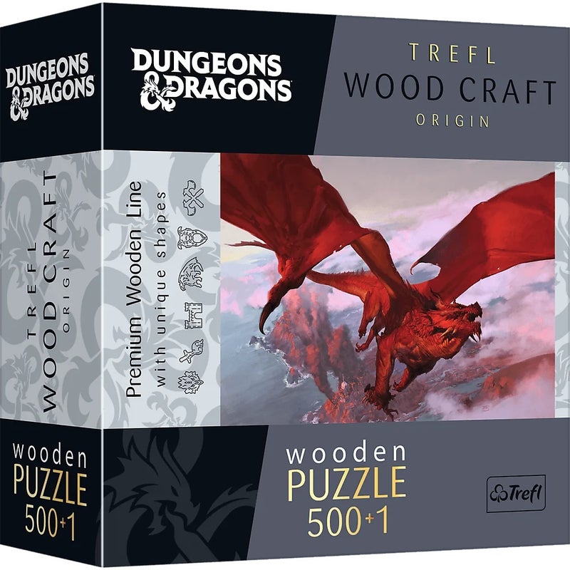 Trefl - Wood Craft Dungeons & Dragons Ancient Red Dragon 500+1 Pieces - 20181 - Image 1