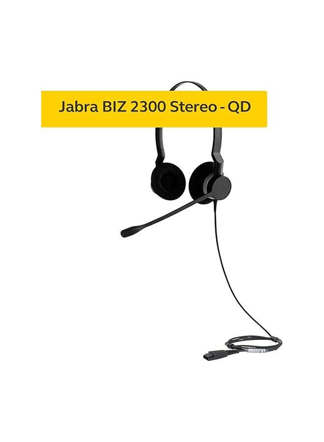 Jabra Biz 2300 USB Duo Wired Professional Call Center Headset Black - Image 3