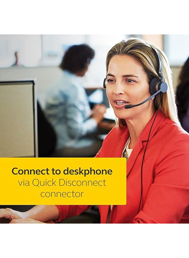 Jabra Biz 2300 USB Duo Wired Professional Call Center Headset Black - Image 4