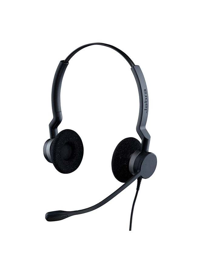 Jabra Biz 2300 USB Duo Wired Professional Call Center Headset Black - Image 1