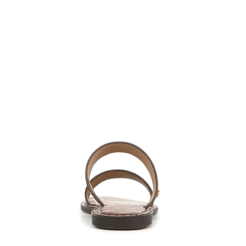 Sam Edelman BROWN Gala Double Strap Slide Sandal for Women | Best Price UAE