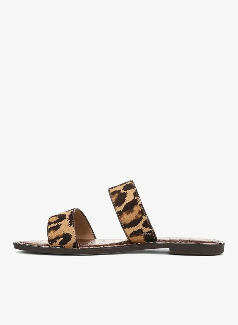 Sam Edelman BROWN Gala Double Strap Slide Sandal for Women | Best Price UAE