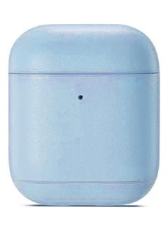 Generic Genuine Leather Earphone Protective Case for Apple AirPods 1/2 Blue  - Image 2