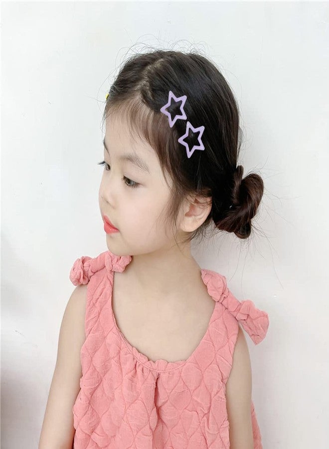 DonLeeving 30 PACK Star Snap Hair Clips Non-slip Toddlers Colorful Cute Lovely Metal Hair Barrettes Hair Accessories for Women Girls (Style 4) - Image 4