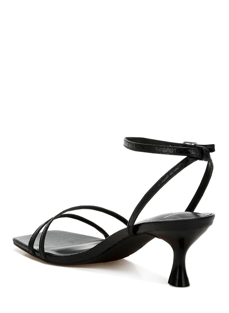 London Rag Faux Leather Strappy Sandals in Black