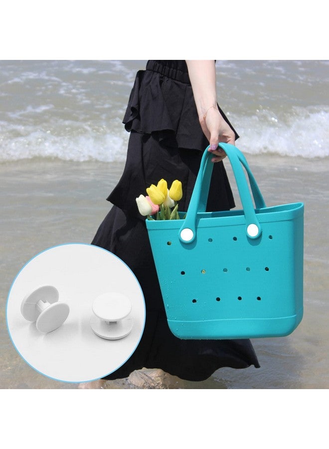 lyfLux 16 pcs Replacement Rivets for Beach Bag Handles, lyfLux Plastic Snap Double Closure, Large Rubber Handbag Rivet, Beach Bag Accessories, for Rivet Replacement of Large Beach Bag (White)  - Image 5