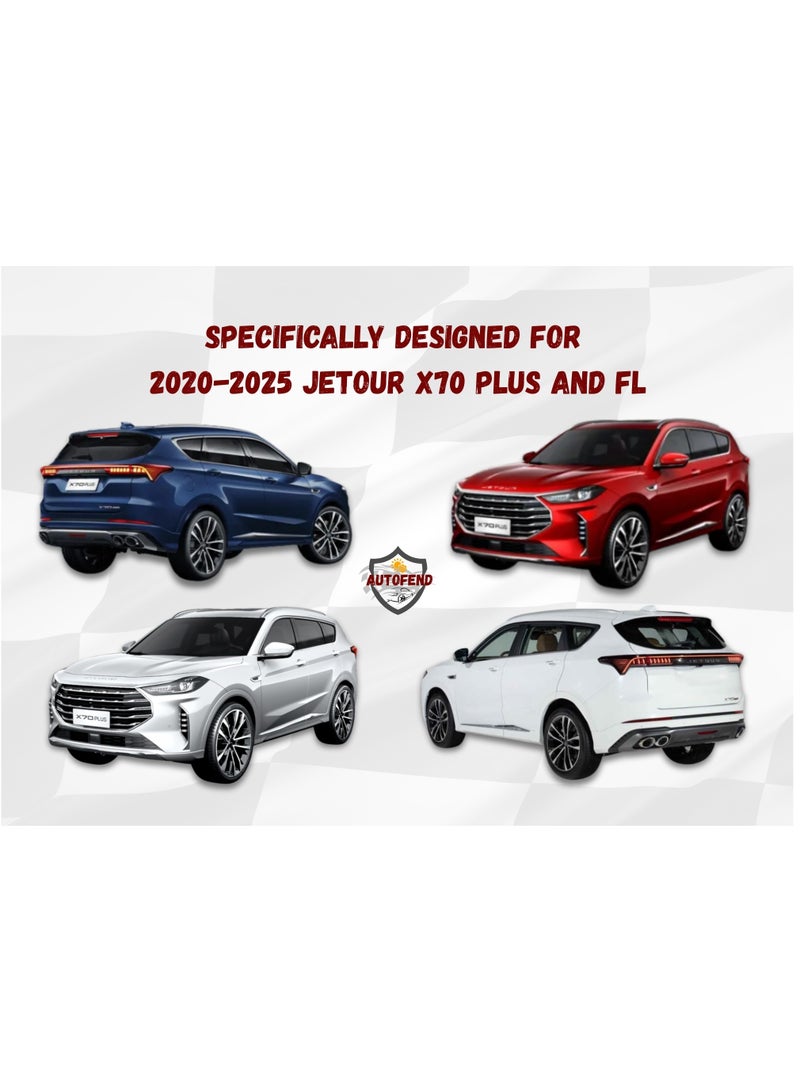 Zipporah All Weather Premium Lightweight 6-Layers Protective Car Cover 210T Compatible for 2020-2025 Jetour X70 Plus and FL with Left Driver Side Door Zipper, Security Lock and Mirror Pockets - Image 5