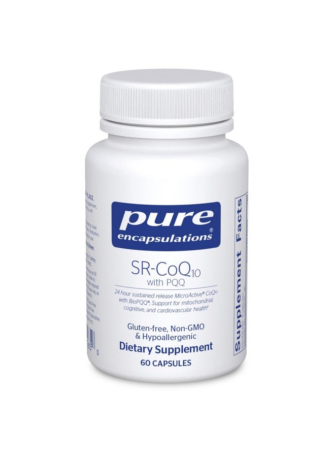 Pure Encapsulations SR-CoQ10 مع PQQ - دعم صحة القلب* - تقنية الإطلاق المستدام - مكمل غذائي مضاد للأكسدة - خالٍ من الجلوتين، نباتي وغير معدّل وراثيًا - 60 كبسولة - Image 1
