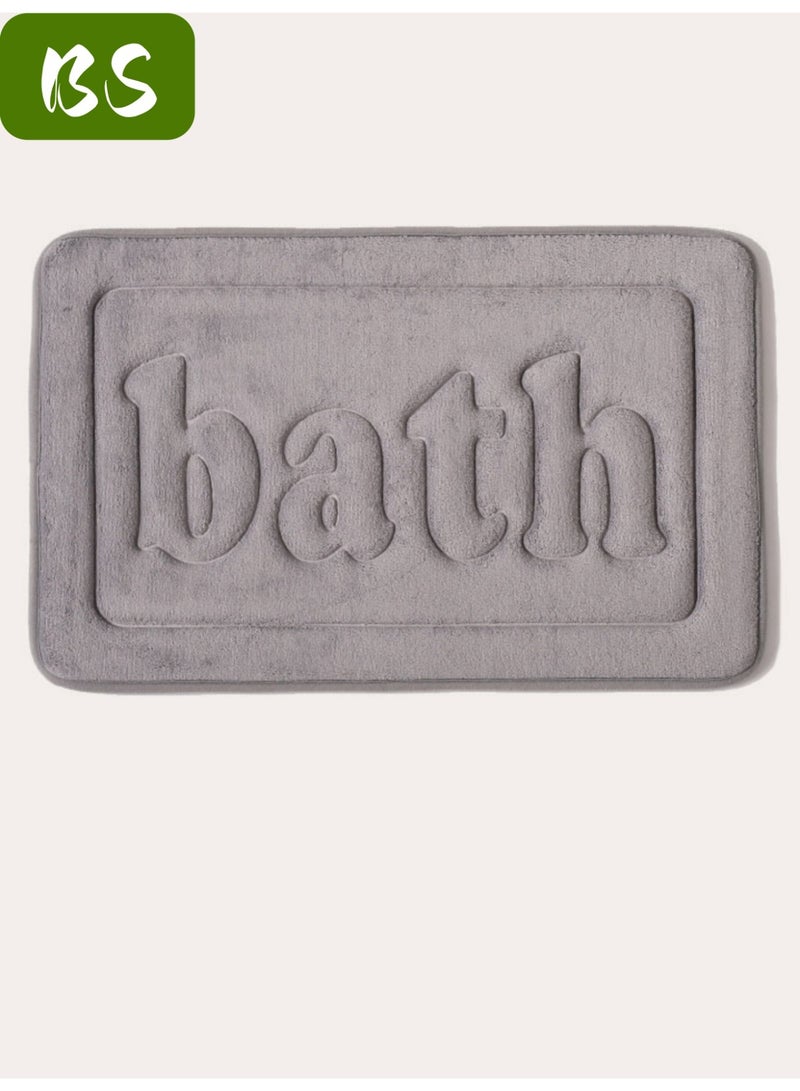 BS Bathroom mat set, 2-piece, memory foam bathroom mat set, super soft coral fleece carpet bathroom mat, non-slip floor mat, super absorbent, quick dry clean, machine washable, suitable for bathtubs, toilets and floors. (40x60 and 50x80) - Image 4