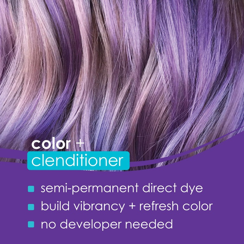 Keracolor Clenditioner PURPLE Hair Dye - Semi Permanent Hair Color Depositing Conditioner, Cruelty-free, 33.8 Fl. Oz. - Image 2