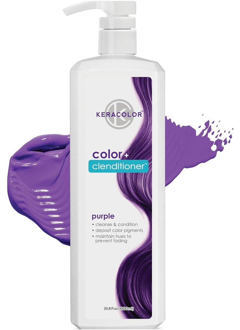 KERACOLOR - Keracolor Clenditioner Hair Dye (9 colors) Semi Permanent Hair Color Depositing Conditioner, 33.8 Fl Oz - Image 1