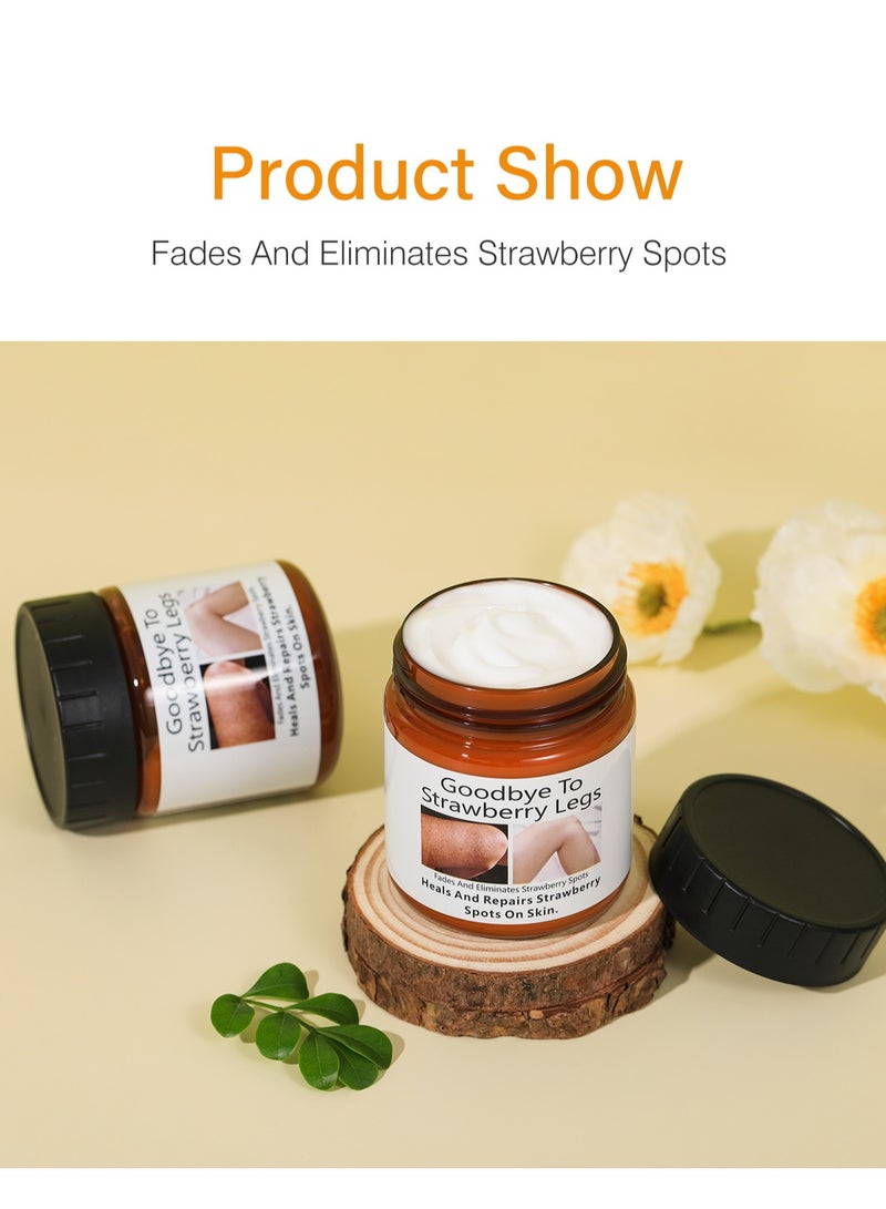 موويام علاج الساقين بالفراولة للنساء، كريم ترطيب الجسم من الفراولة، كريم ترطيب الجسم من التقرن الجاف، مرطب الجسم لتفتيح المناطق الجافة - Image 4