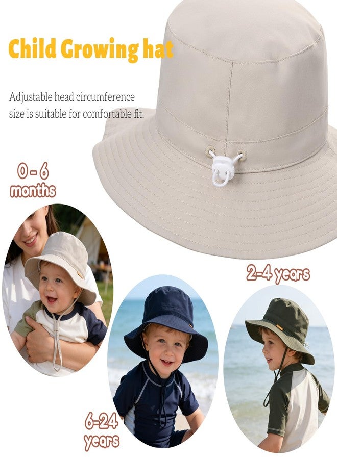 Bucaum Baby Toddler Sun Hat,Boy Girl Summer UPF 50+ Foldable Beach Bucket Hat,Sun Hat for Kids Child 6-24 Months - Image 5