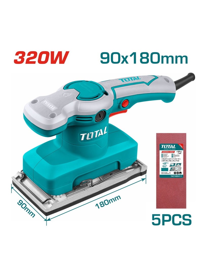 TOTAL Finishing Sander 320W TF1301826 - Image 3
