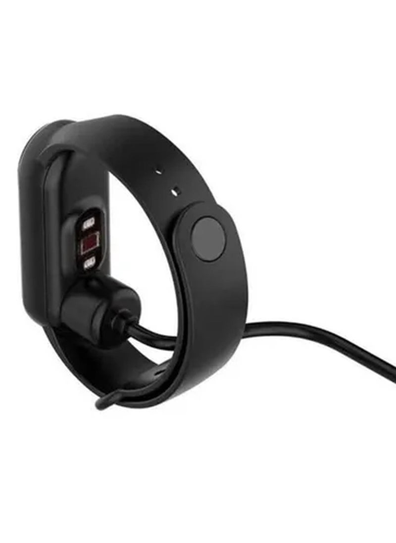 ZOOMEE - Charging Cable for Xiaomi Mi Band 7 / Mi Band 6 / Mi Band 5 Magnetic USB Fast Charging Cord 50cm Black - Image 1