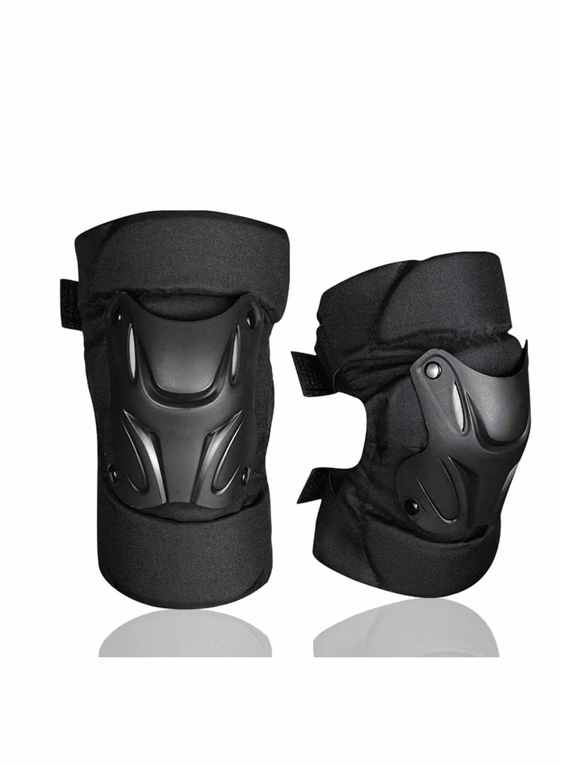 Excefore Adult Knee Pads, 1 Pair Adjustable Knee Cap Pads Cycling Knee Brace and Elbow Guards, Protector for Bike Motorcycle Cycling Racing Outdoor Active Knee Protector Gear - Image 1