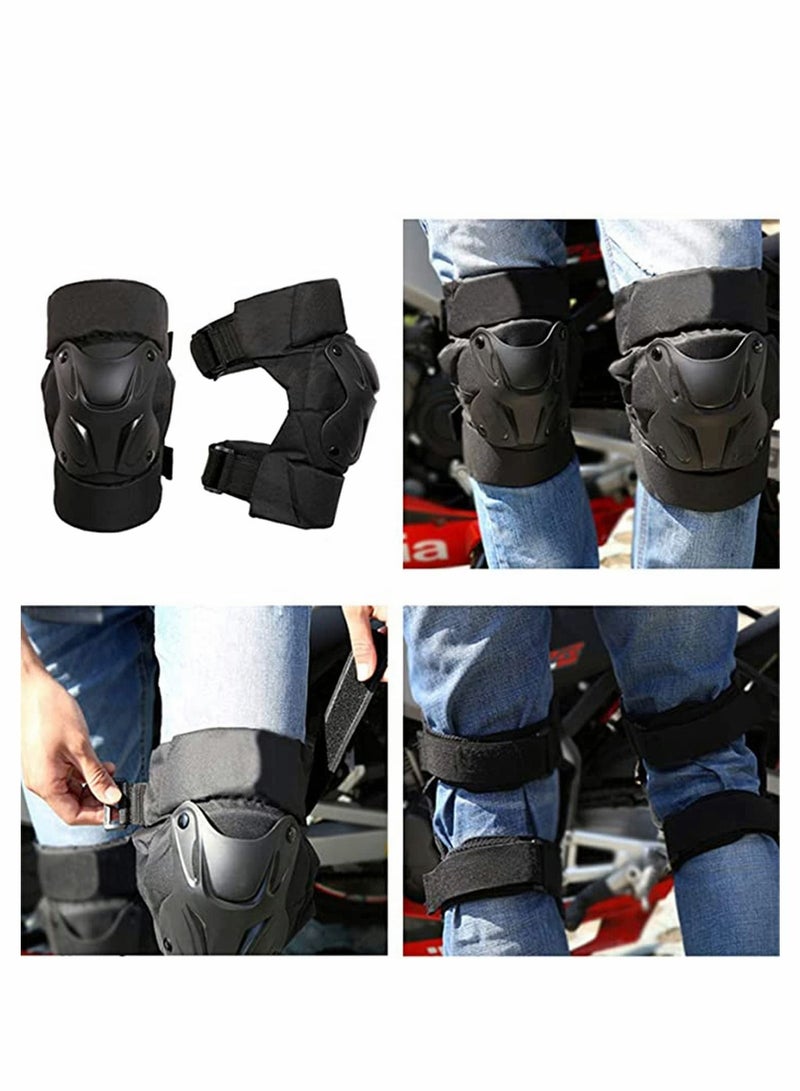 Excefore Adult Knee Pads, 1 Pair Adjustable Knee Cap Pads Cycling Knee Brace and Elbow Guards, Protector for Bike Motorcycle Cycling Racing Outdoor Active Knee Protector Gear - Image 3