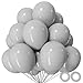 KUULBELA 110pcs Grey Balloon 12 inch Grey Latex Balloons for Birthday Party Baby Shower Weddingwith 2 Ribbons - Image 2