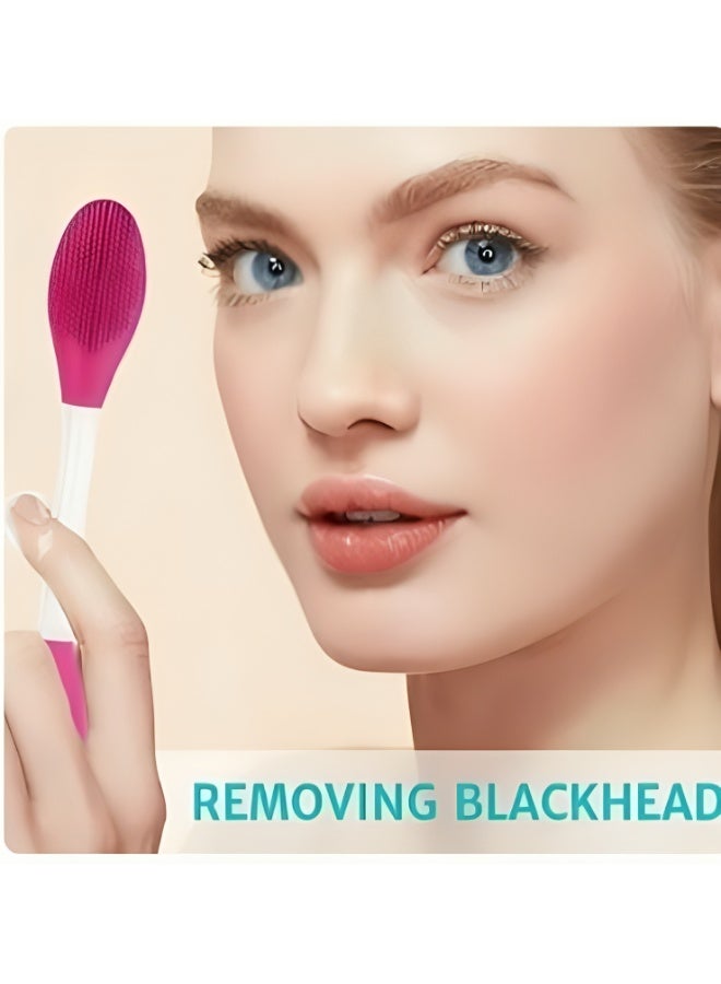 Generic 1-Piece Dual-Ended Silicone Face Mask Brush for Cleaning, Massaging, and Applying Various Face Masks, Facial Cleansing, Cream, and Makeup Application Multicolour - Image 2