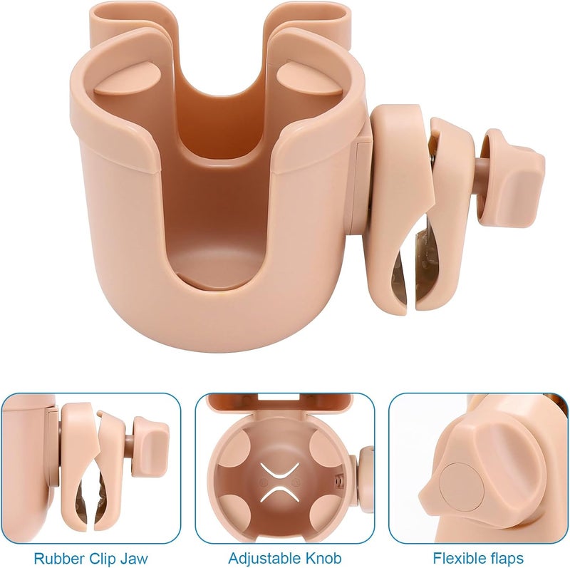 accmor 2-in-1 Walker Cup Holder with Phone Holder, Wheelchair Cup Holder, Rollator Cup Holder, Cup Phone Holder for Walker, Wheelchair, Rollator, Mobility Scooter - Image 5