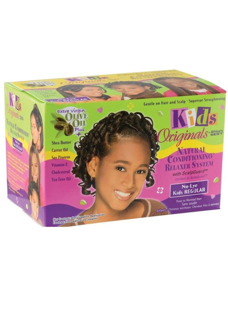 Africa's BEST Africa's Best Kids Organics Organic Conditioning Relaxer System With Scalpguard No Lye Regular, 1 Count - Image 1