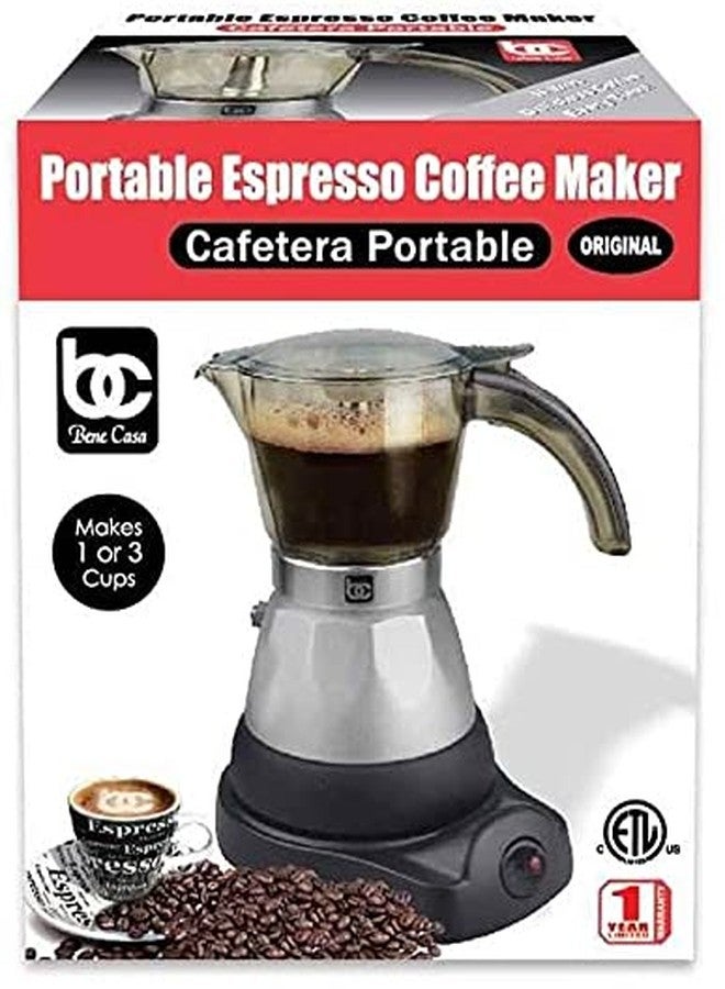 Bene Casa Espresso Coffee Maker, 3 Cup, 12 x 9 x 8" - Image 2