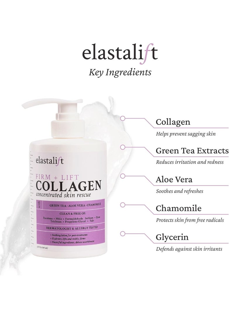 elastalift Elasta Life Collagen Skin Care Cream and Body Lotion for Dry Skin Skin Firming Cream and Collagen Body Firming Lotion Lifts, Tightens and Firms Skin for Younger Looking Skin 15 fl oz - Image 2