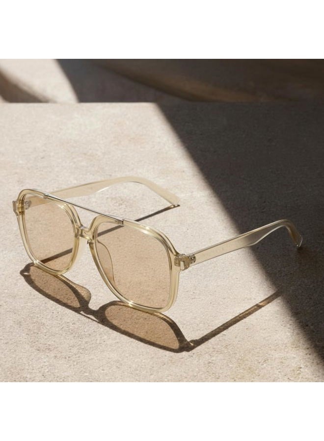 SODQW Trendy Aviator Sunglasses for Women Men UV400 Designer 70s Shades for Driving Traveling Trendy 2026 Sunglasses, 04-brown/Light Brown, Medium - Image 5