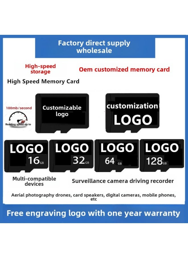 16G Memory Card 32G TF Card 64G Driving Recorder 128g Mobile Phone Monitoring Camera Memory Card 8gb-Color:single Card Jam-Capacity:16GB  - Image 2