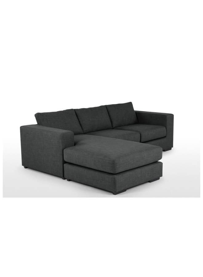 Retro Modern corner sofa 190 cm - dark gray - Image 2
