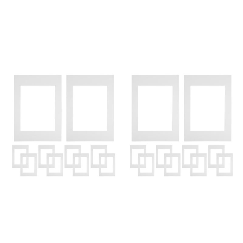 20 pcs White Cardboard Matting for Picture Frames with Openings Suitable for A4 Photo Art Prints and Pictures for Craft Picture Frames - Image 4