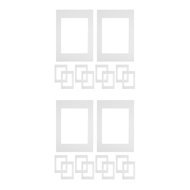 20 pcs White Cardboard Matting for Picture Frames with Openings Suitable for A4 Photo Art Prints and Pictures for Craft Picture Frames - Image 1