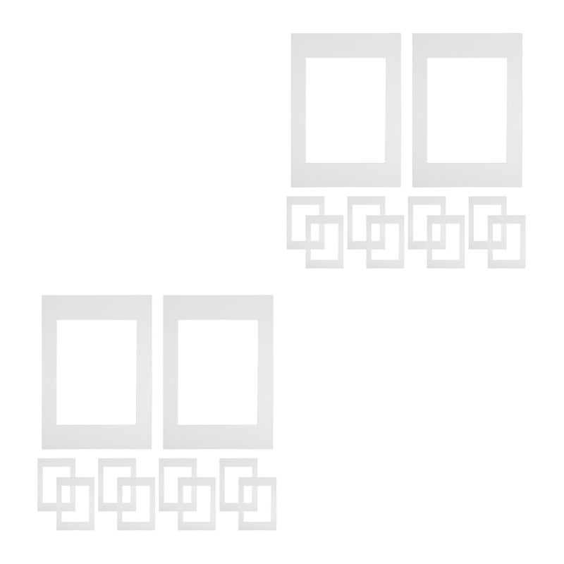20 pcs White Cardboard Matting for Picture Frames with Openings Suitable for A4 Photo Art Prints and Pictures for Craft Picture Frames - Image 5