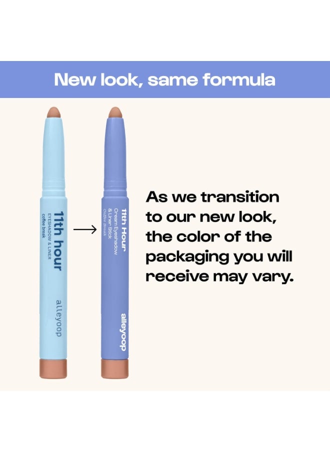 ALLEYOOP ALLEYOOP 11th Hour Waterproof Cream Eyeshadow Stick – Long-Lasting Eye Shadow Pencil & Eyeliner, Cream to Powder Stick & Highlighter – Smudge-Proof Eyeshadow Matte, Taupe Dollar Matte  - Image 2