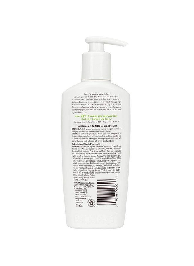 PALMER'S - Cocoa Butter Formula Massage Lotion For Stretch Marks With Vitamin E, Collagen And Elastin, And Shea Butter, 8.5-Ounce Bottles (Pack Of 6) - Image 1