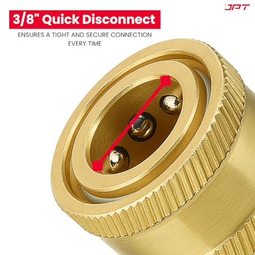 JPT Heavy-Duty Quick Connect Pressure Washer Hose Adapter Set | M22-15mm to 3/8" Male Female Quick Connect Swivel | Easily Connect and Disconnect 𝐏𝐀𝐂𝐊 𝐎𝐅 𝟐 - Image 4