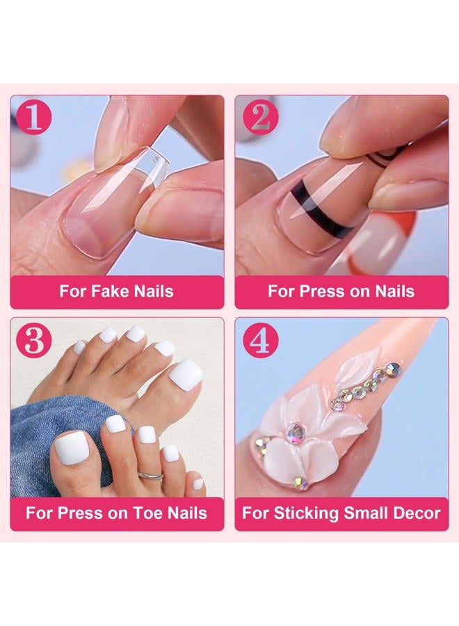 MAKARTT Super Strong Nail Glue for Press ons: Acrylic Nail Tips-Fake Nails-Salon Quality, Brush On, Quick Dry, Easy Application Durable & Long-Lasting Fast Glue False Nails - Image 5