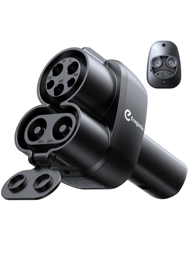 Ecogenix Upgraded 2in1 CCS & J1772 to Tesla Adapter, 250KW SuperFast Charging CCS1 to Tesla Charging Adapter for Level 1 2 3 Charging Station with CCS1 & J1772 Plug, Compatible with Tesla Model Y, 3, S, X - Image 1